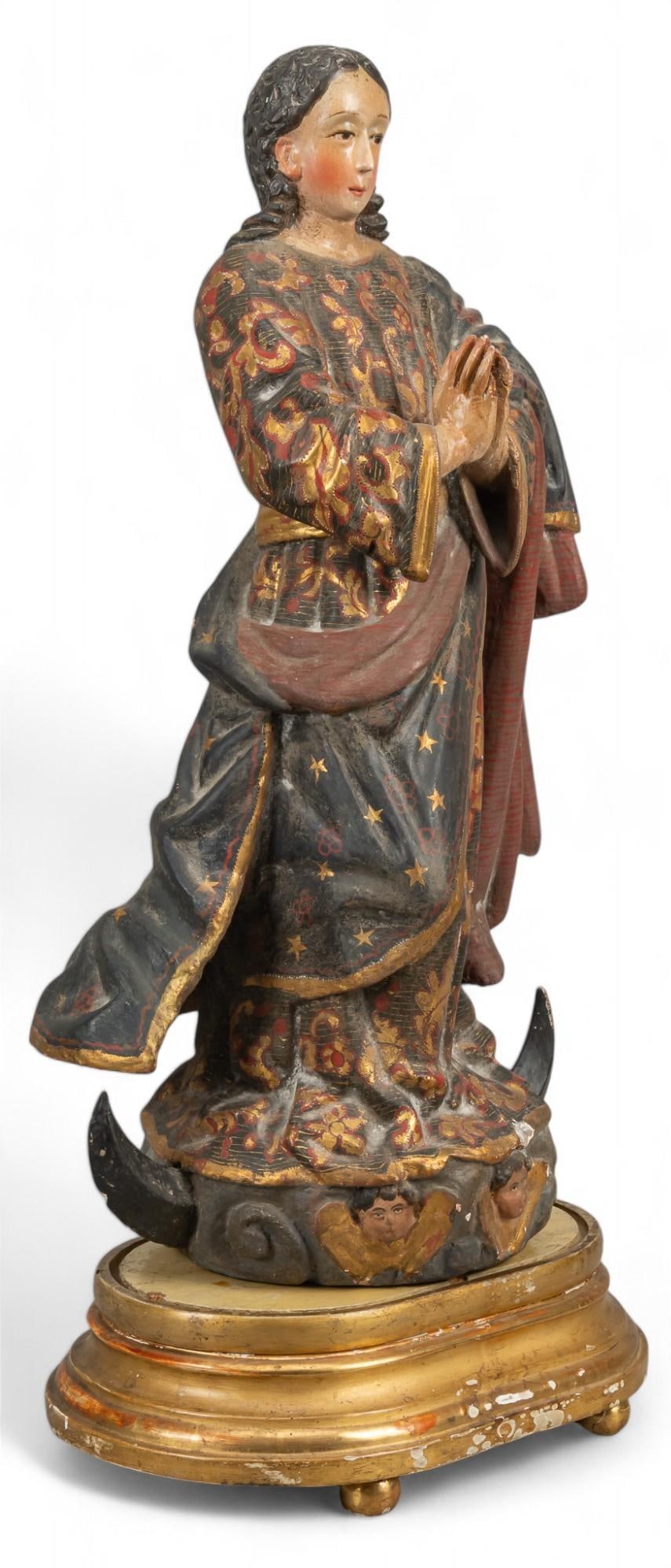 Carved Santo, La Virgen de Guadalupe (1 of 10)