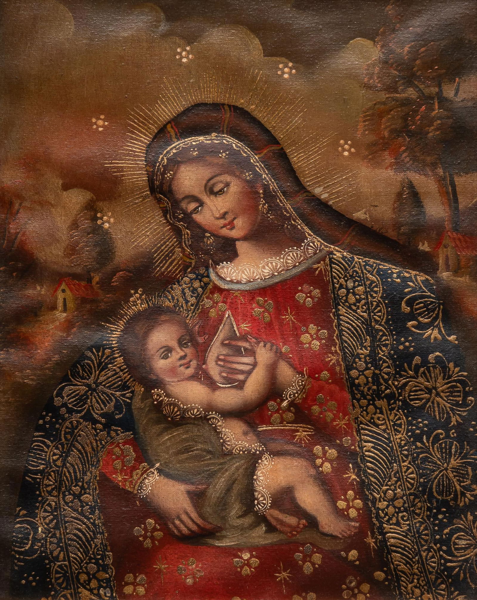 Nuestra Senora de la Leche, Oil Painting (1 of 4)