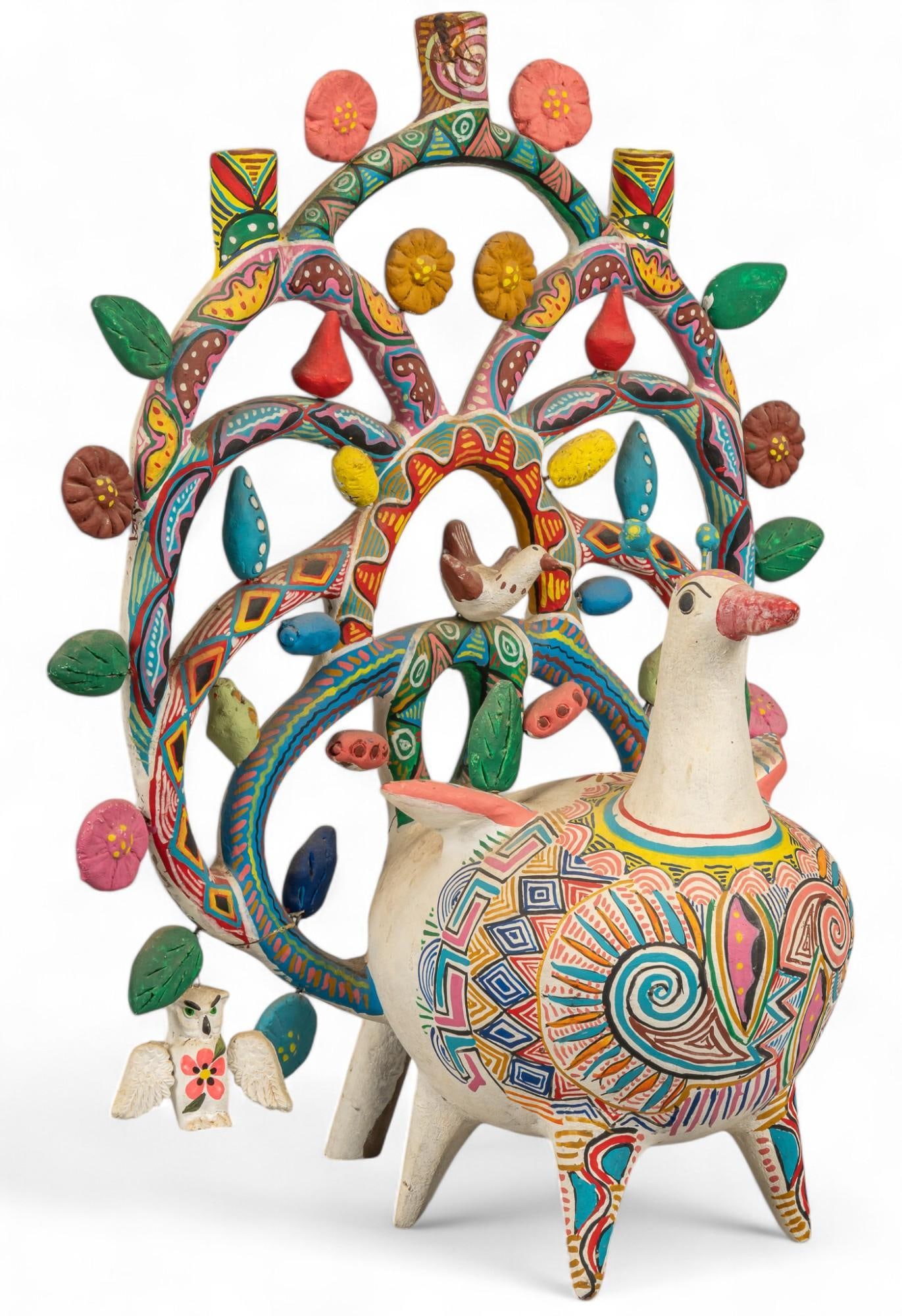 Attributed Heron Martinez, Tree of Life Candelabra (1 of 13)