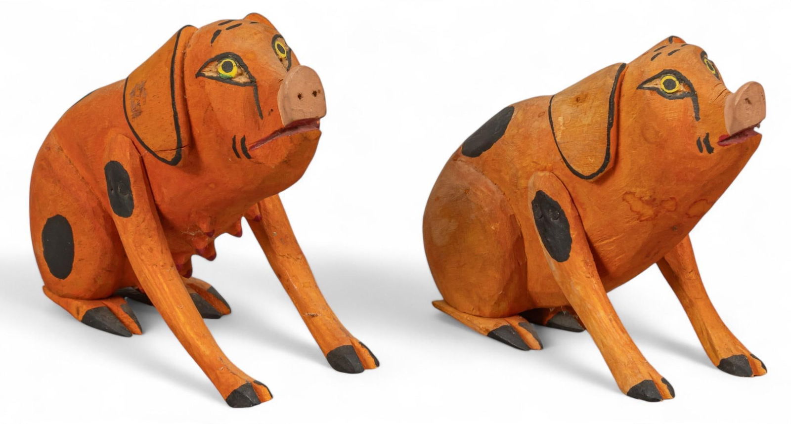 Attrib. Manuel Jimenez, Pair of Pigs (1 of 9)