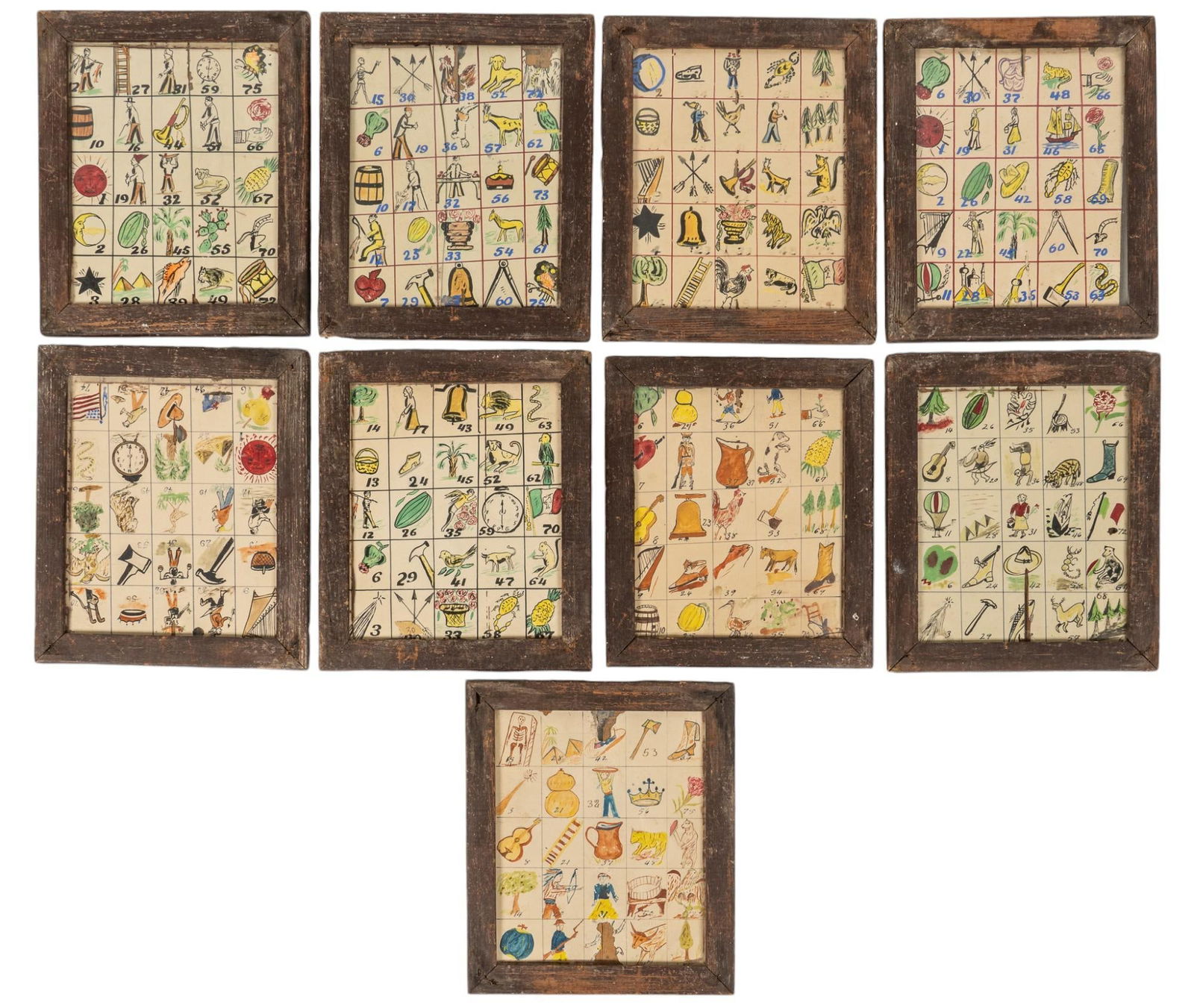 (9) Hand-Painted Loteria Cards (1 of 9)