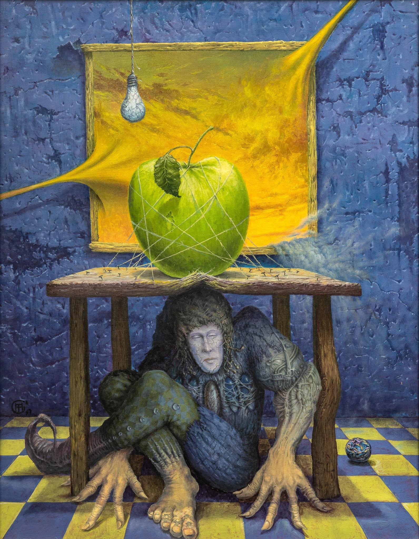 Fernando Garrido, "El Umbral De La Residencia", Oil Painting (1 of 9)