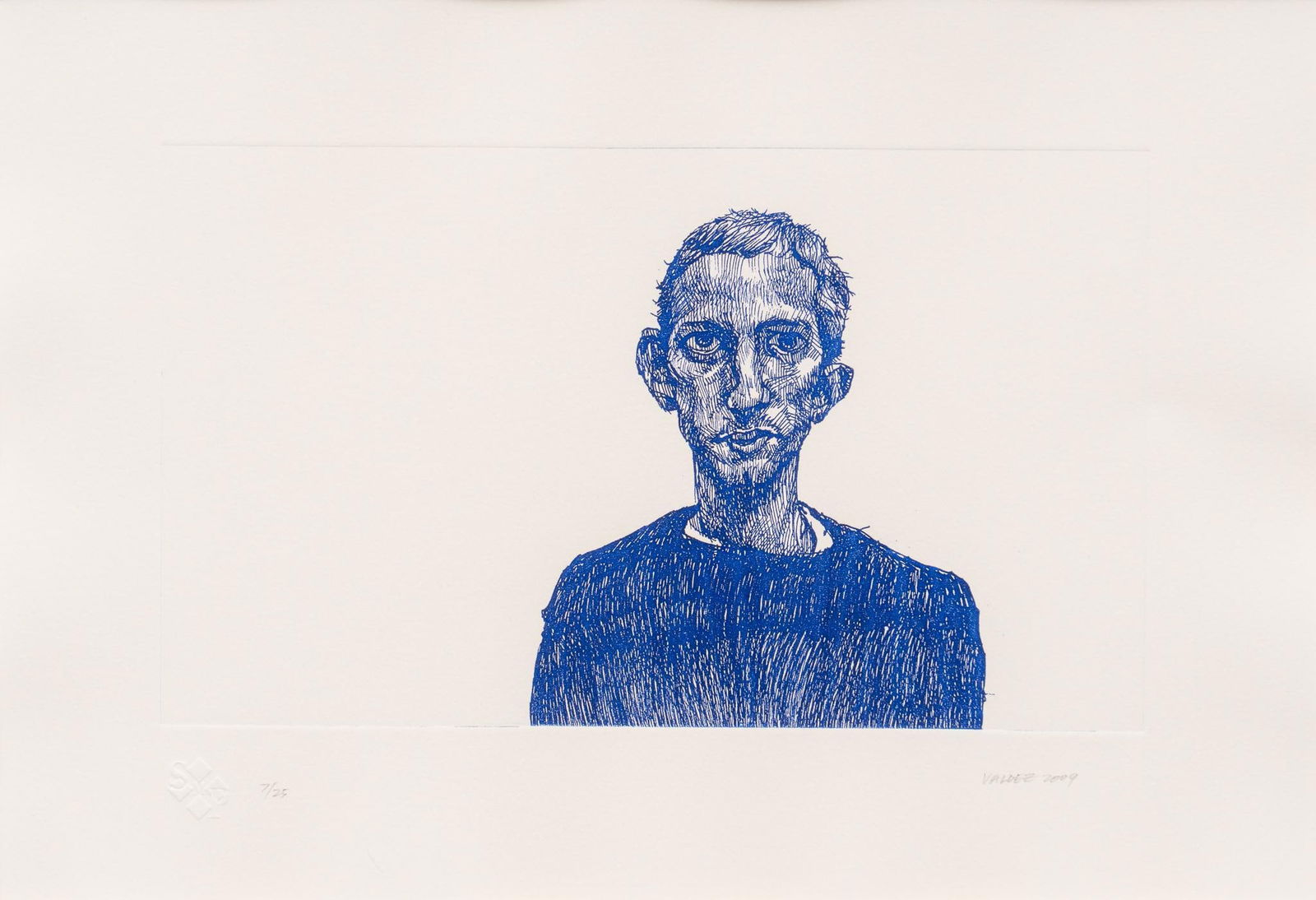 Vincent Valdez, Portrait Etching (1 of 5)