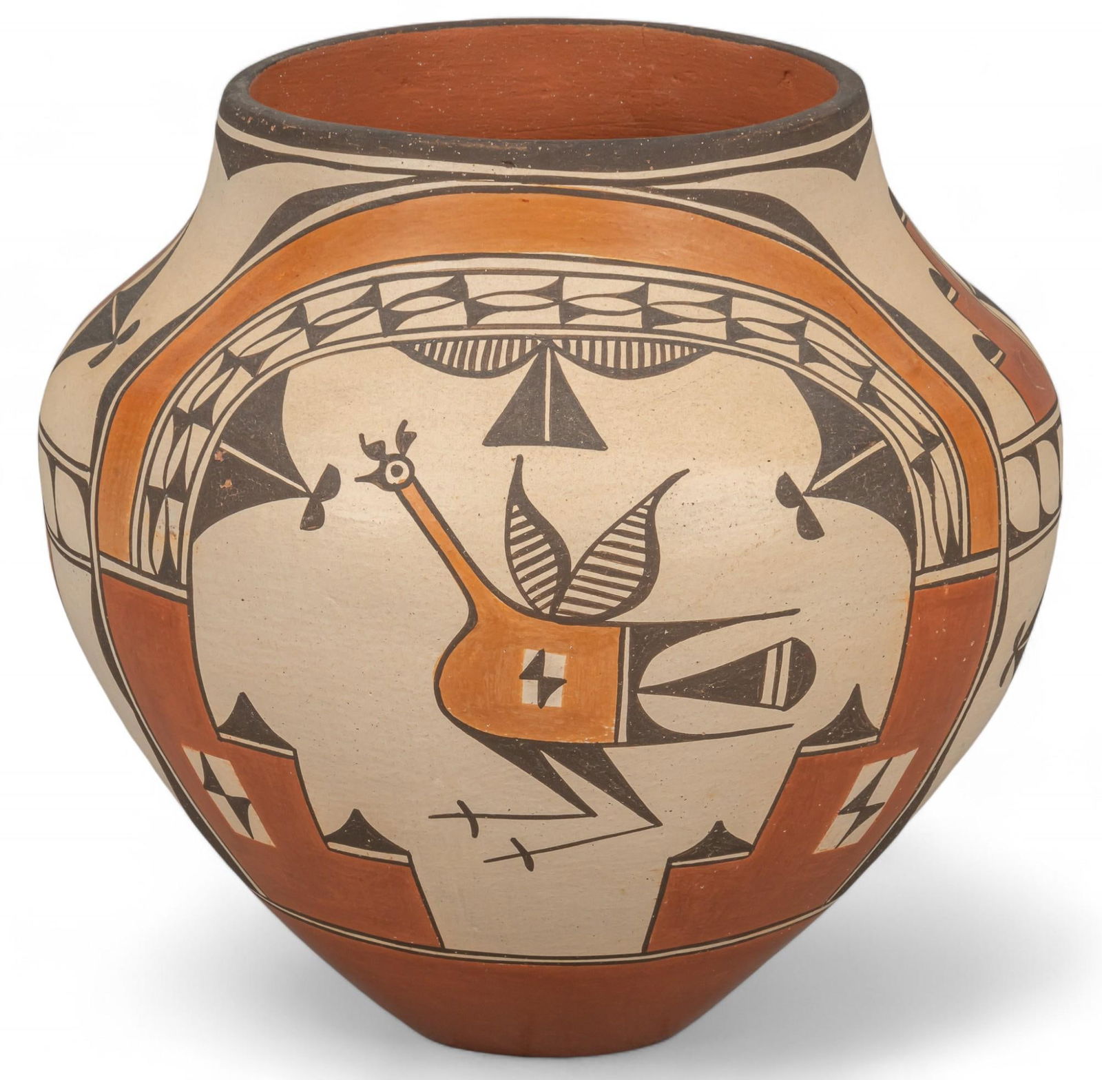 Large Zia Pottery Olla, Elizabeth Medina (1 of 7)