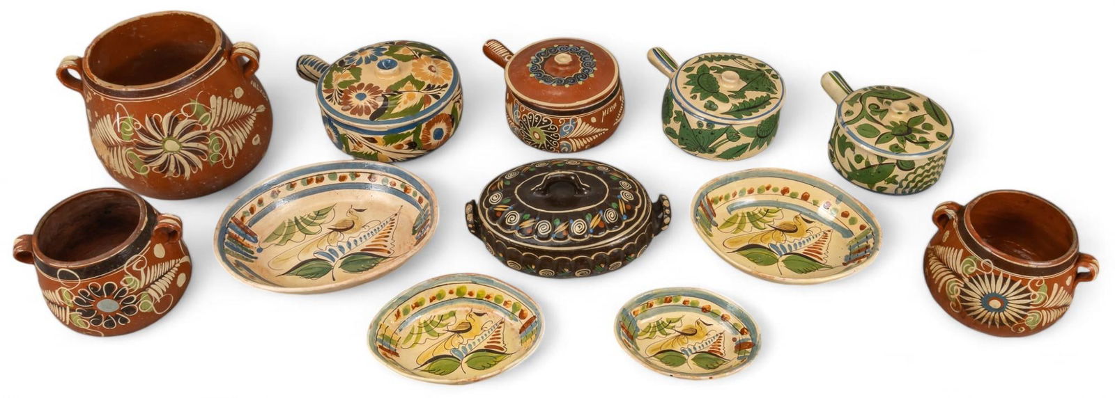 (11) Pieces of Mexican Tonala Ceramics (1 of 15)