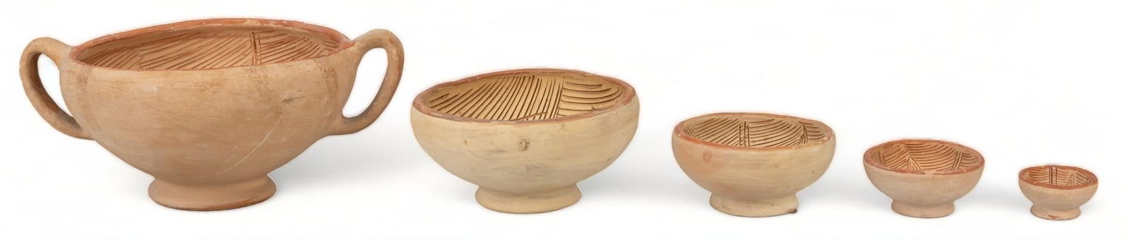 Set of (5) Incised Nesting Bowls (1 of 5)