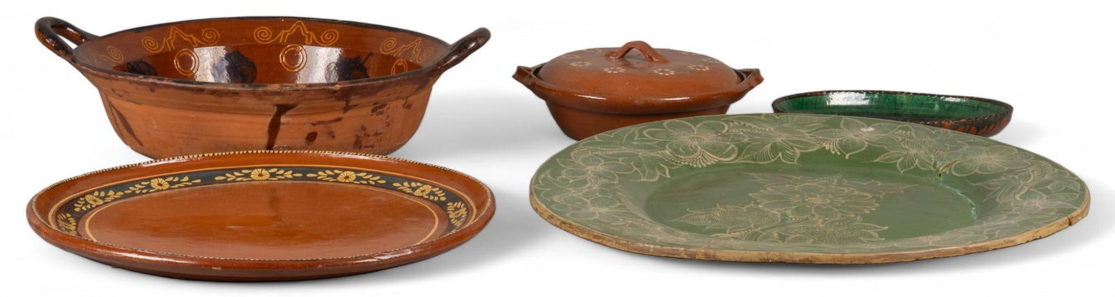 Collection of (5) Mexican Earthenware Dishes (1 of 11)