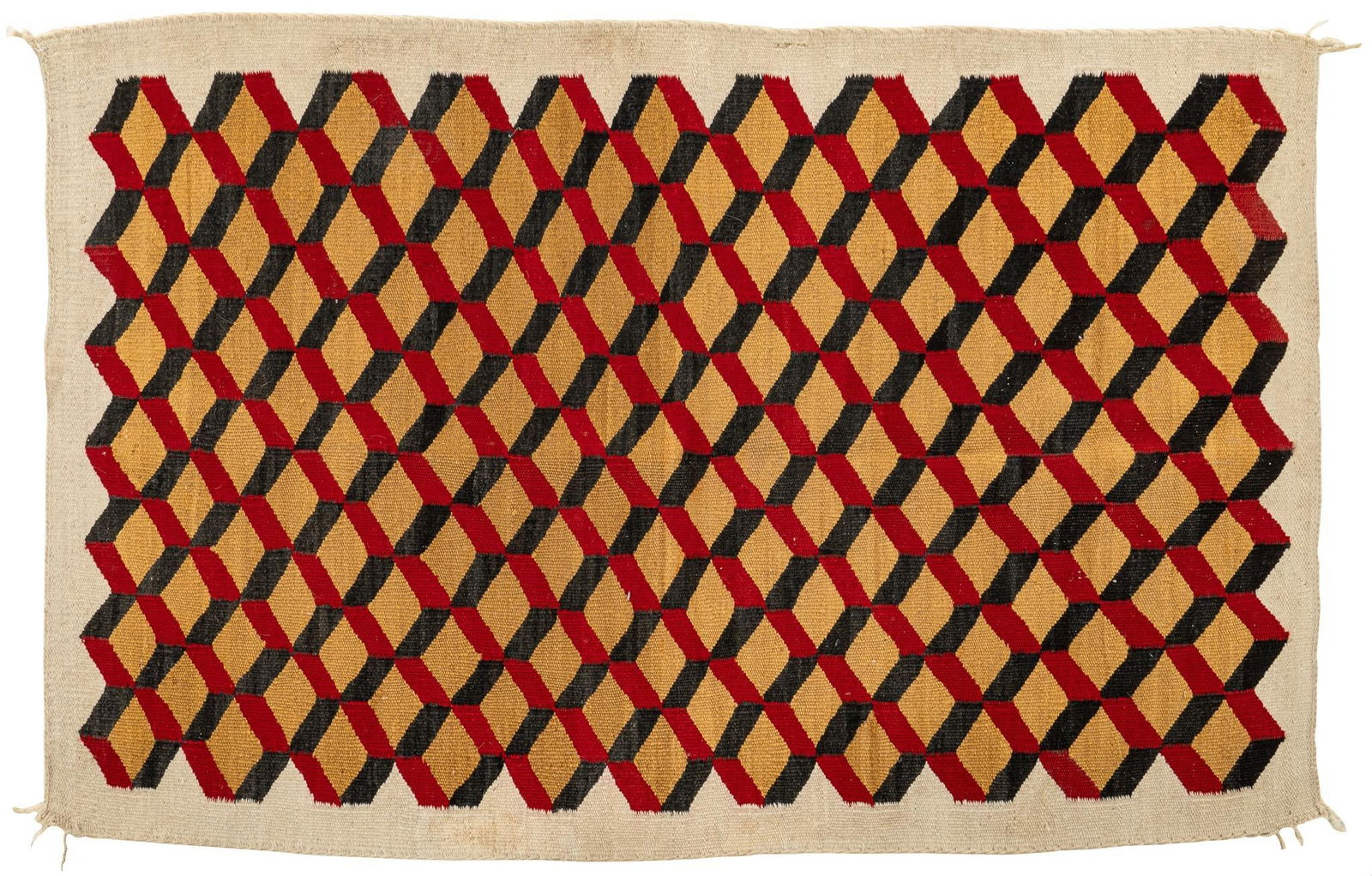 Vintage Geometric Navajo Rug, 4 ft. 6 in. x 3 ft. (1 of 4)