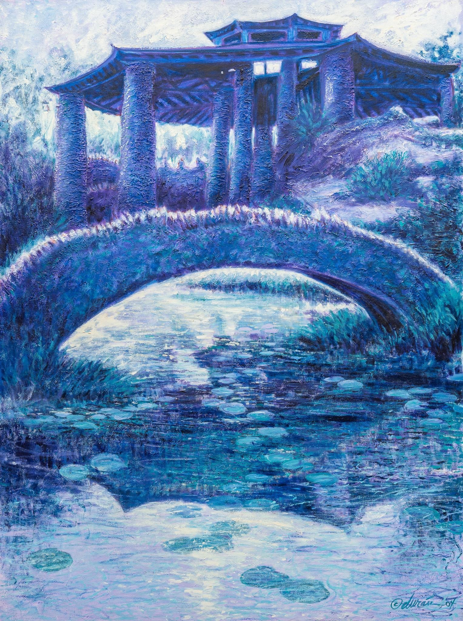 Gilbert Durán | Japanese Tea Gardens: Gilbert Durán (San Antonio, Texas, 1947-2023), Japanese Tea Gardens (San Antonio, Texas), oil on canvas, 2003 size: 48 x 36 in. Provenance: Property from the Southtown San Antonio, Texas studio