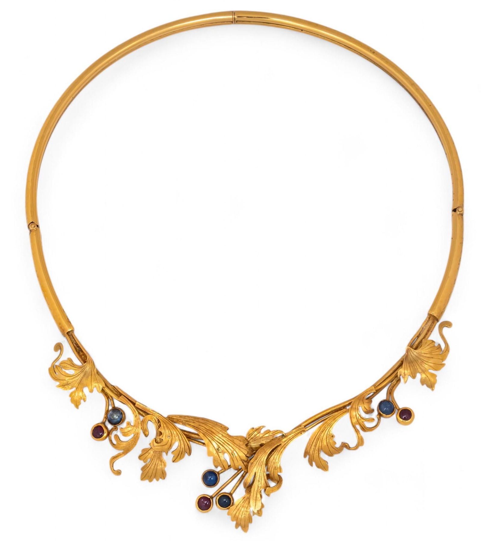 18K Sapphire and Ruby Necklace (1 of 6)