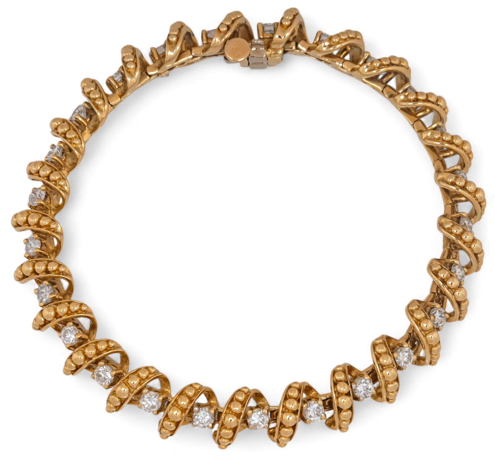 14K Diamond Chain Bracelet (1 of 7)