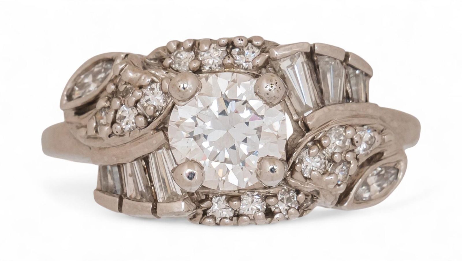 Platinum 1 ct Diamond Engagement Ring (1 of 4)