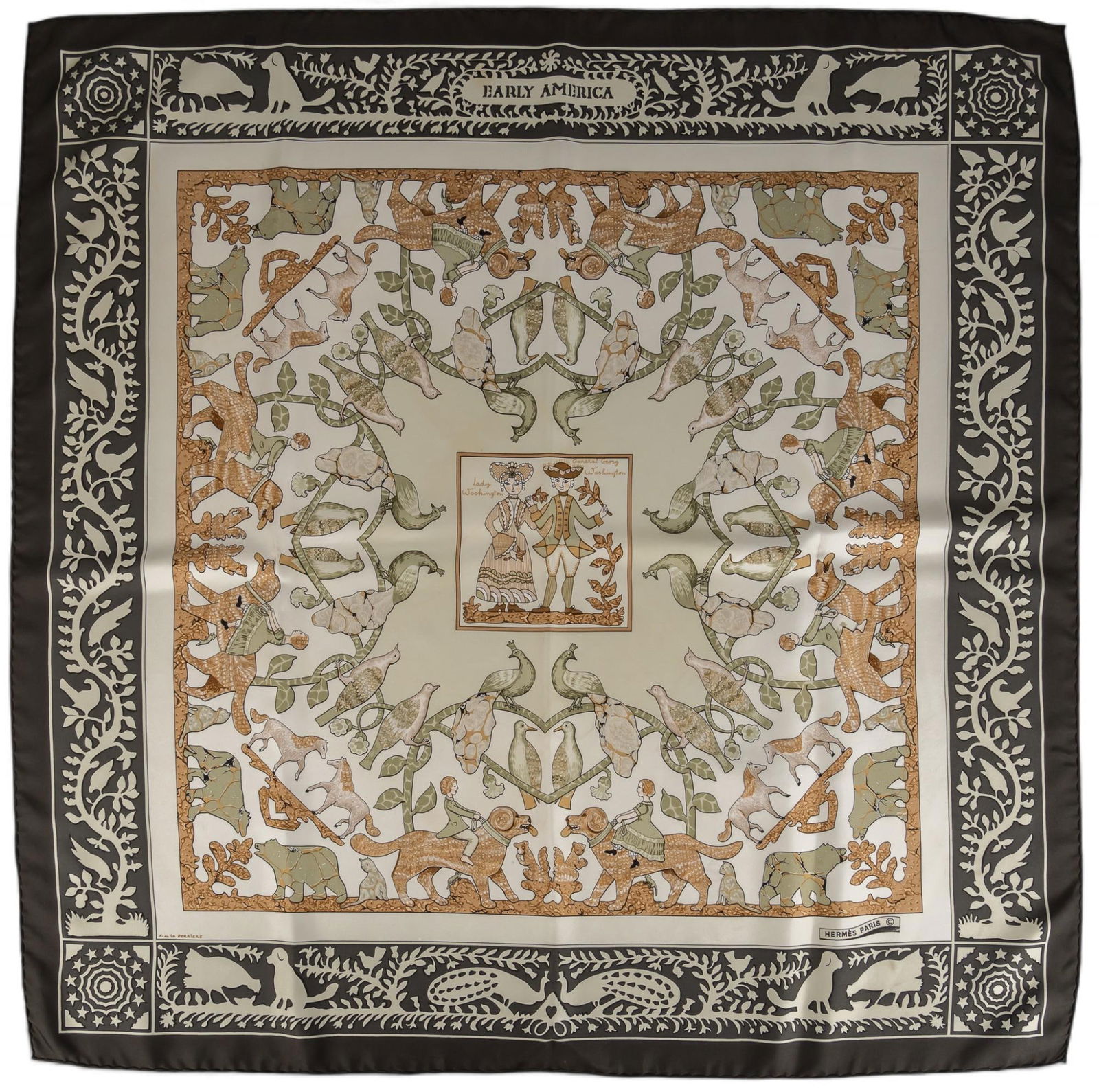 Hermes Early America Silk Scarf (1 of 11)