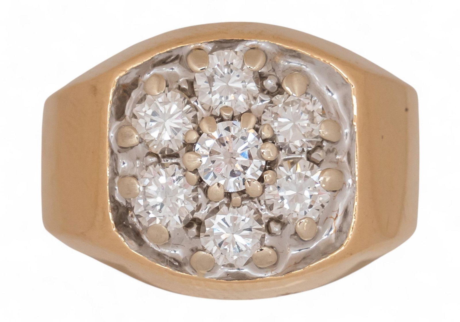 14K Diamond Cluster Ring (1 of 4)