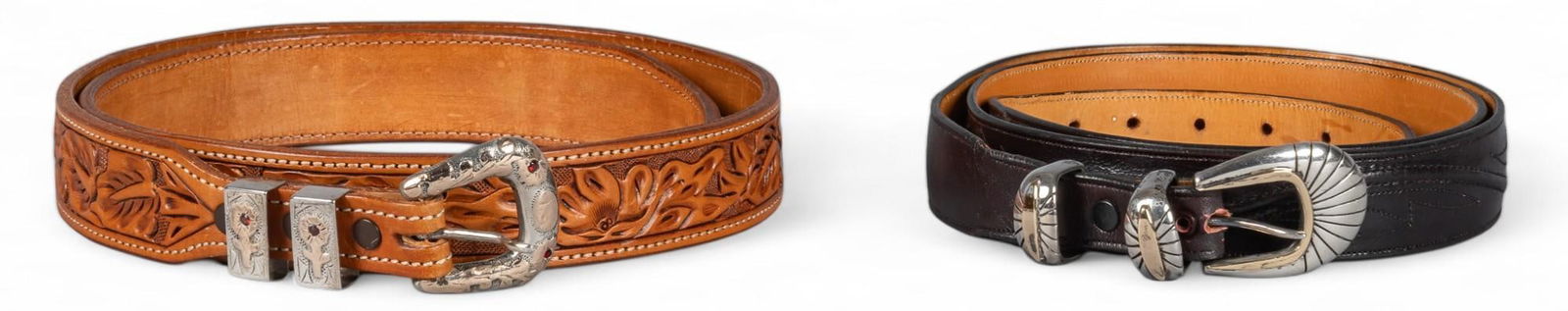 (2) Leather Belts (1 of 13)