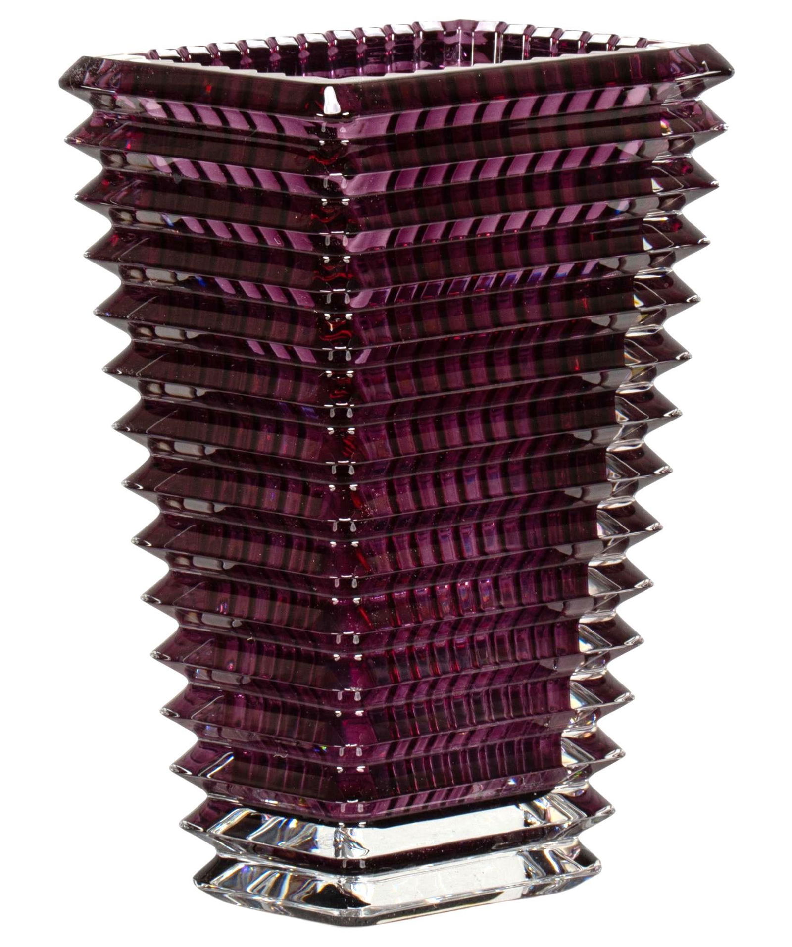 Purple Baccarat Rectangular Eye Vase (1 of 10)