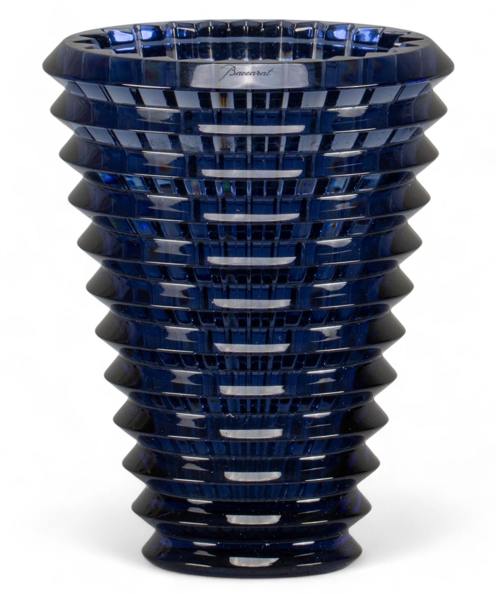 Blue Baccarat Oval Eye Vase (1 of 7)