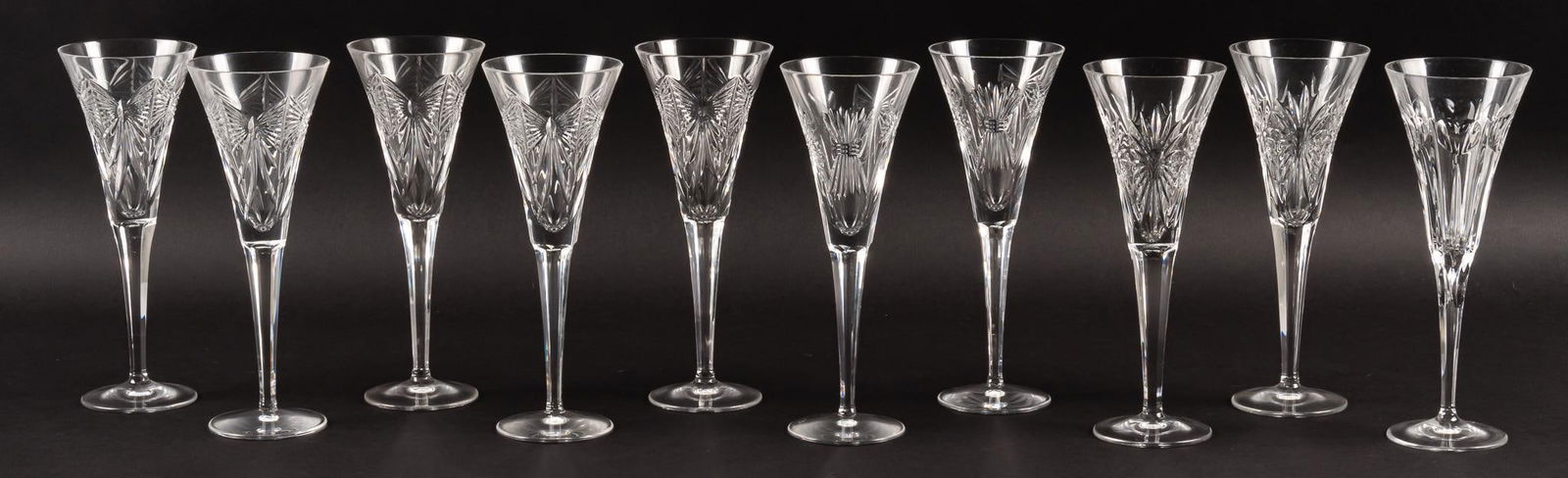 Set of (10) Waterford Champagne Flutes (1 of 10)