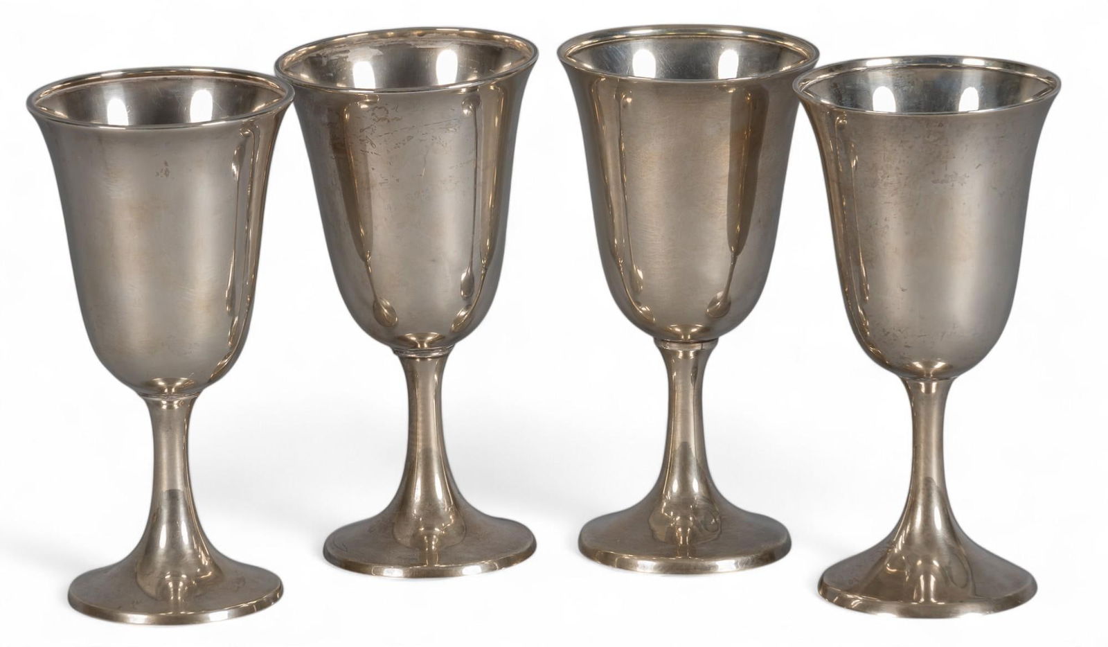 Set of (4) Sterling Silver Goblets (1 of 13)