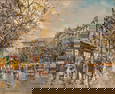 Antoine Blanchard, "Paris, Boulevard Madeleine"