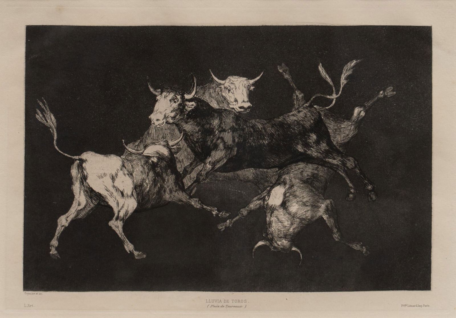 Francisco Goya, "Lluvia de Toros" (1 of 10)