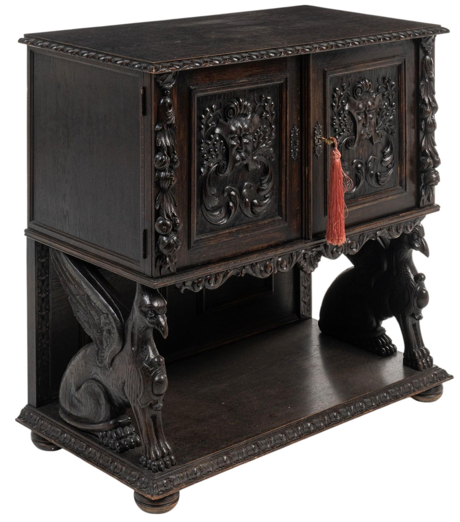 Renaissance Revival Style Silverware Cabinet (1 of 12)