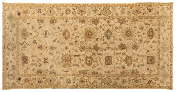 Handwoven Rug Runner, 14 ft. 11 in. x 7 ft. 8 in.: Handwoven rug runner 14 ft. 11 in. x 7 ft. 8 in. Provenance: Property from the monumental lifetime collection of a distinguished Dallas, Texas business leader and ranch owner.