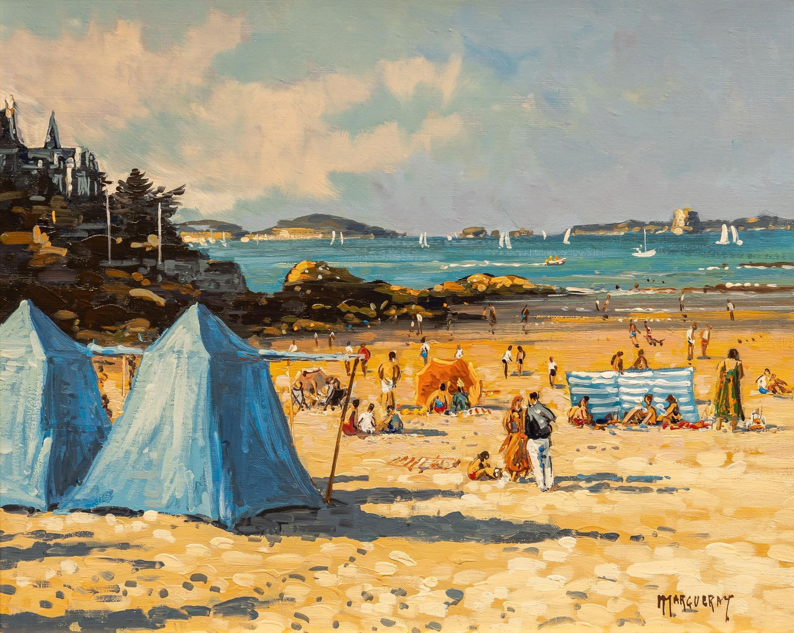Michel Margueray, French Beach Scene (1 of 5)