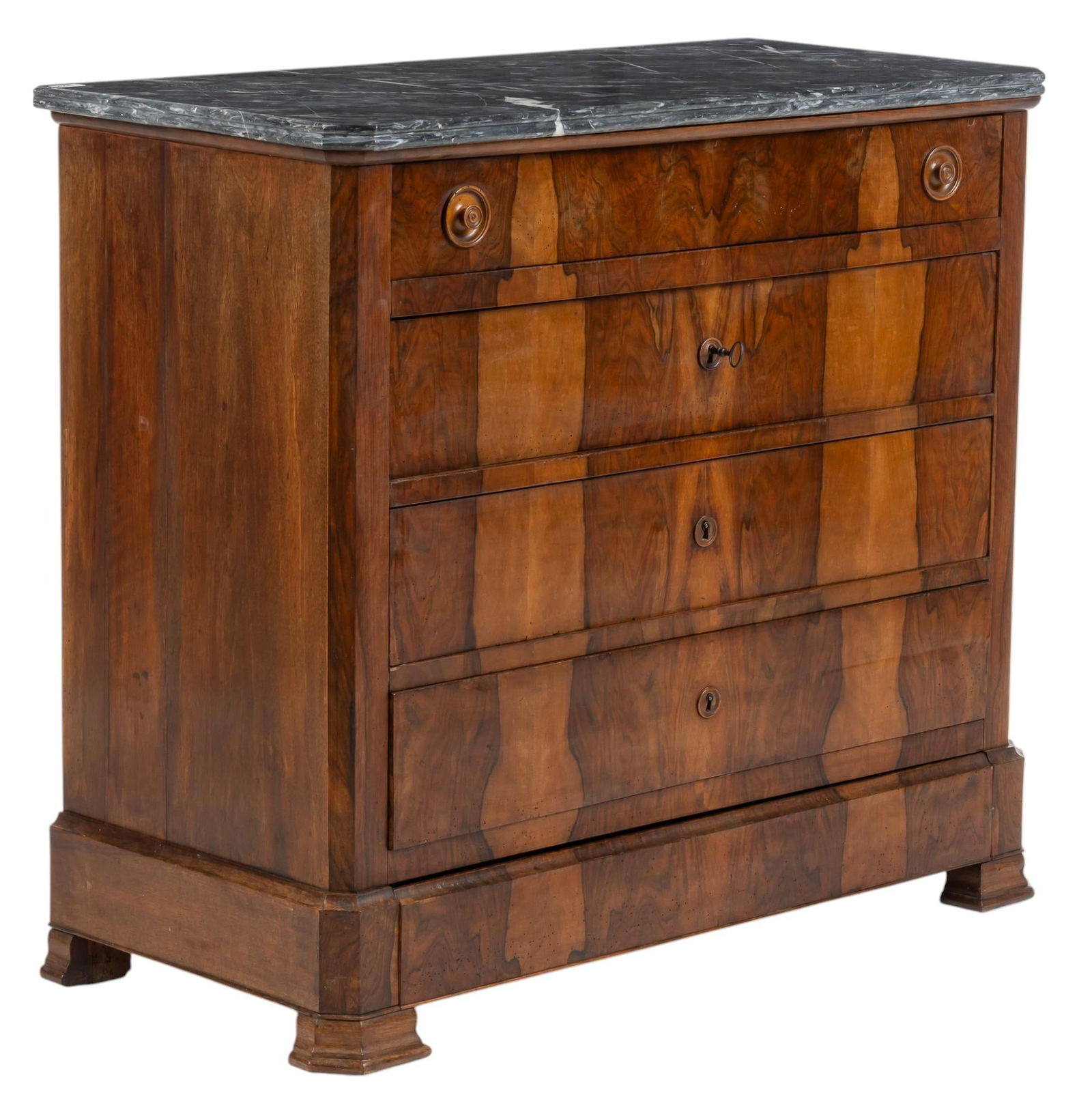 Louis Philippe Style Marble Top Dresser (1 of 10)