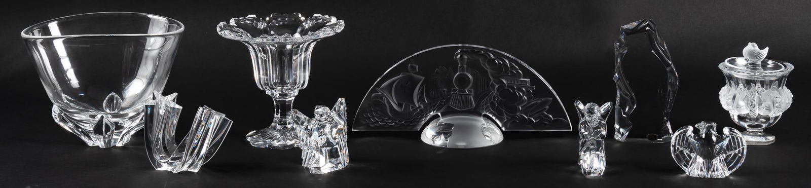 Set of (9) Marked Crystal Figurines (1 of 20)