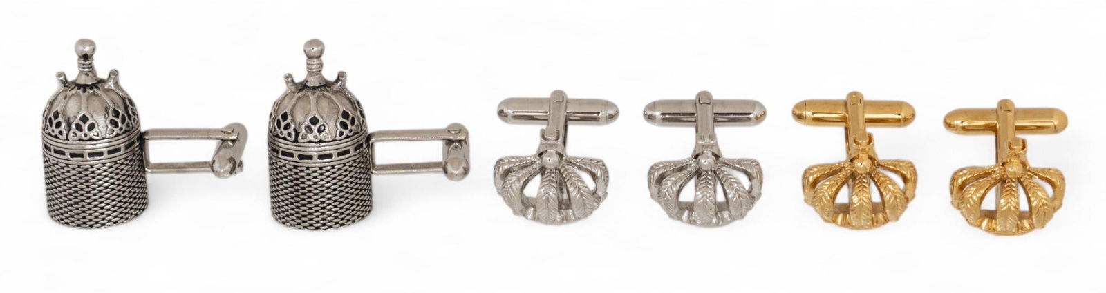 Set of (3) Pairs of Cufflinks (1 of 6)