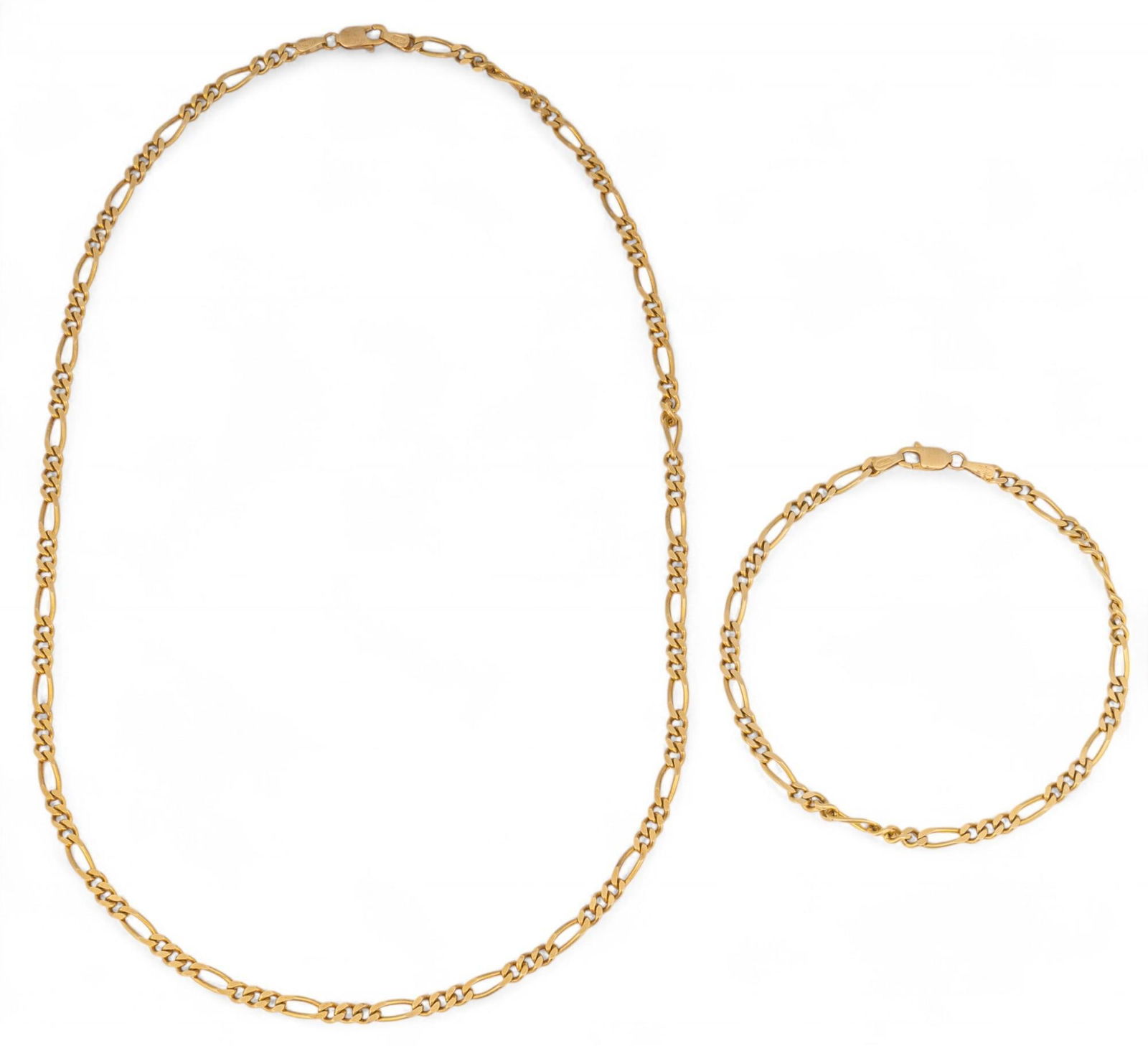 14K Italian Figaro Chain and Bracelet (1 of 9)