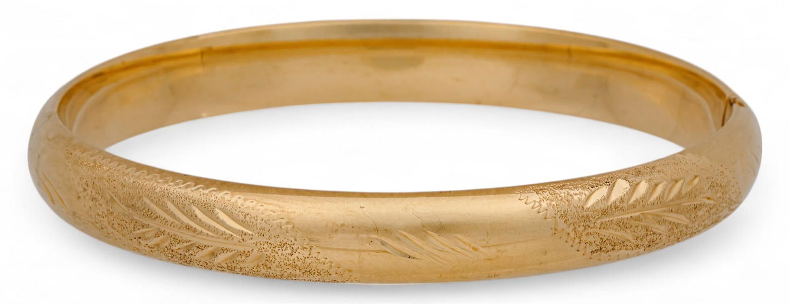 10K Hinged Bangle Bracelet (1 of 5)