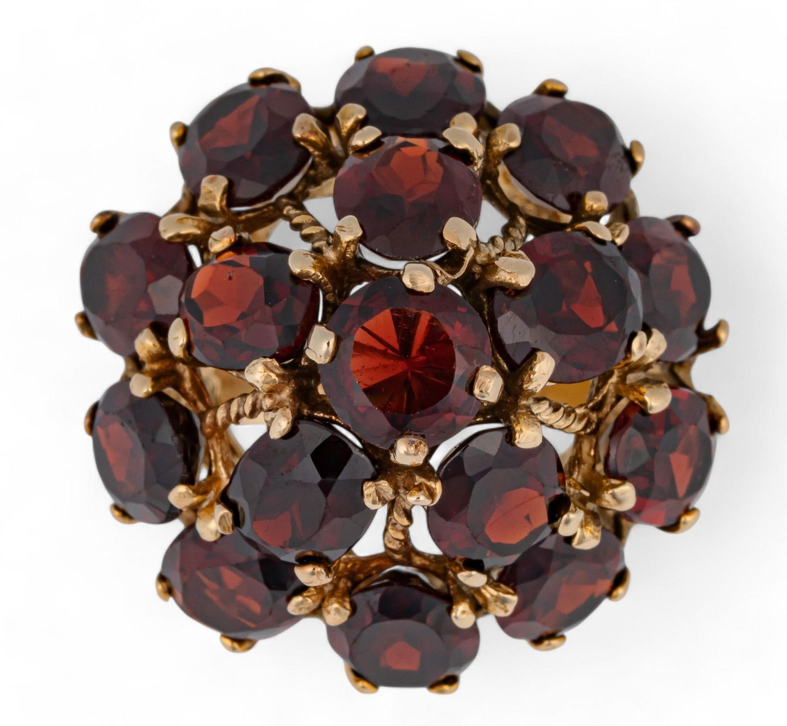 14K Garnet Dome Ring (1 of 4)