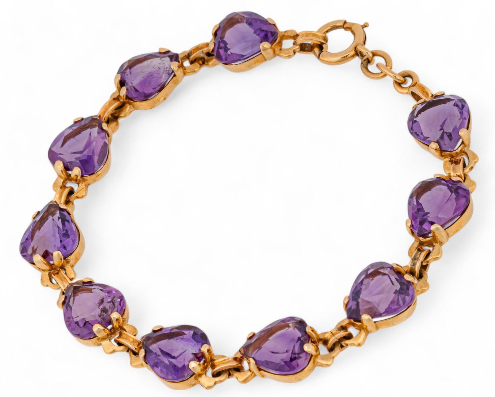 14K Amethyst Bracelet (1 of 8)