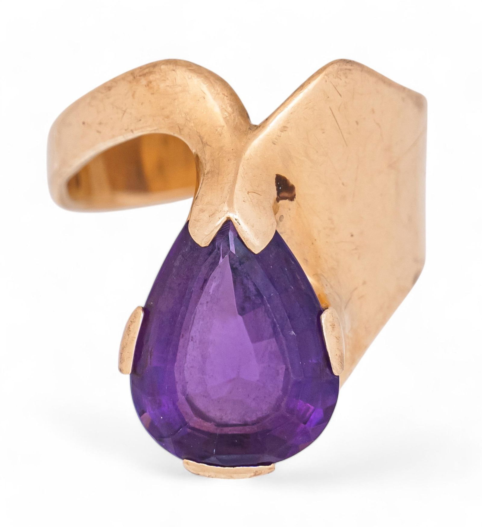 14K Pear Cut Amethyst Ring (1 of 5)
