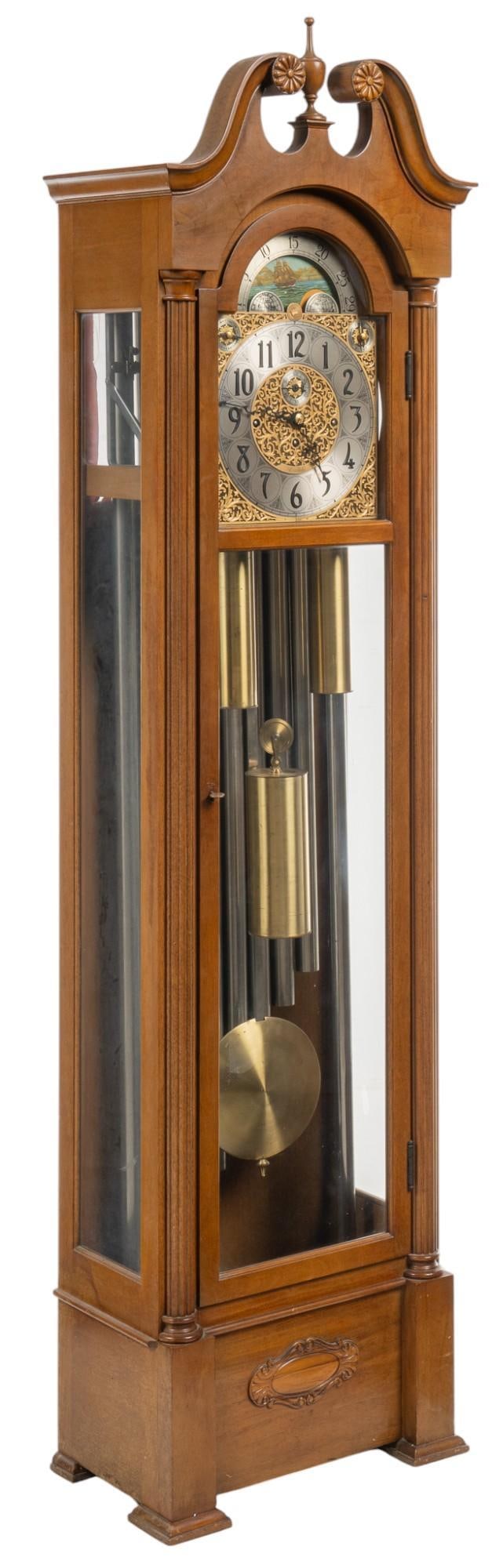 Herschede Hall Clock Co. Colonial Style Grandfather Clock, Model No. 217 (1 of 13)