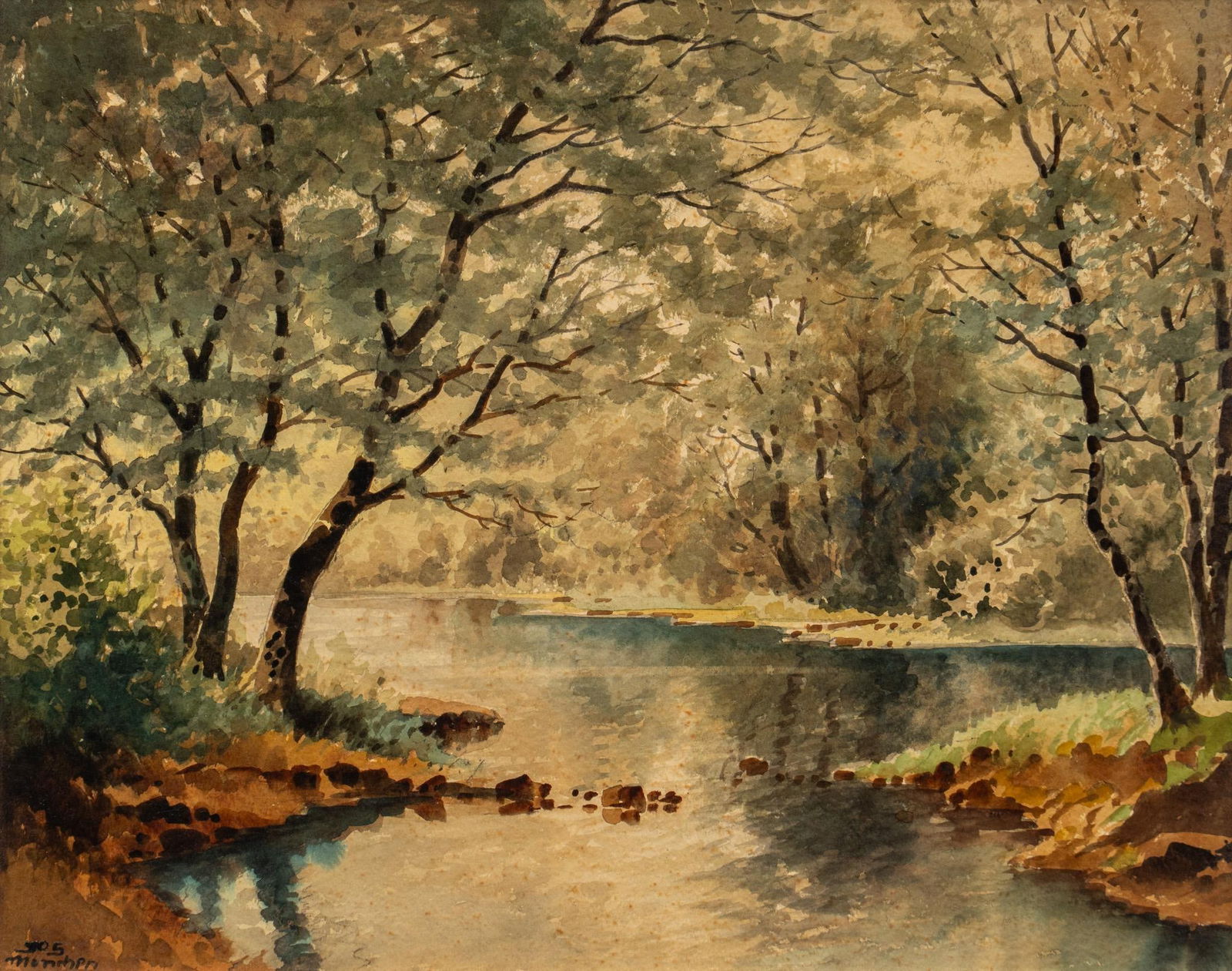 Vintage Landscape Painting (1 of 6)