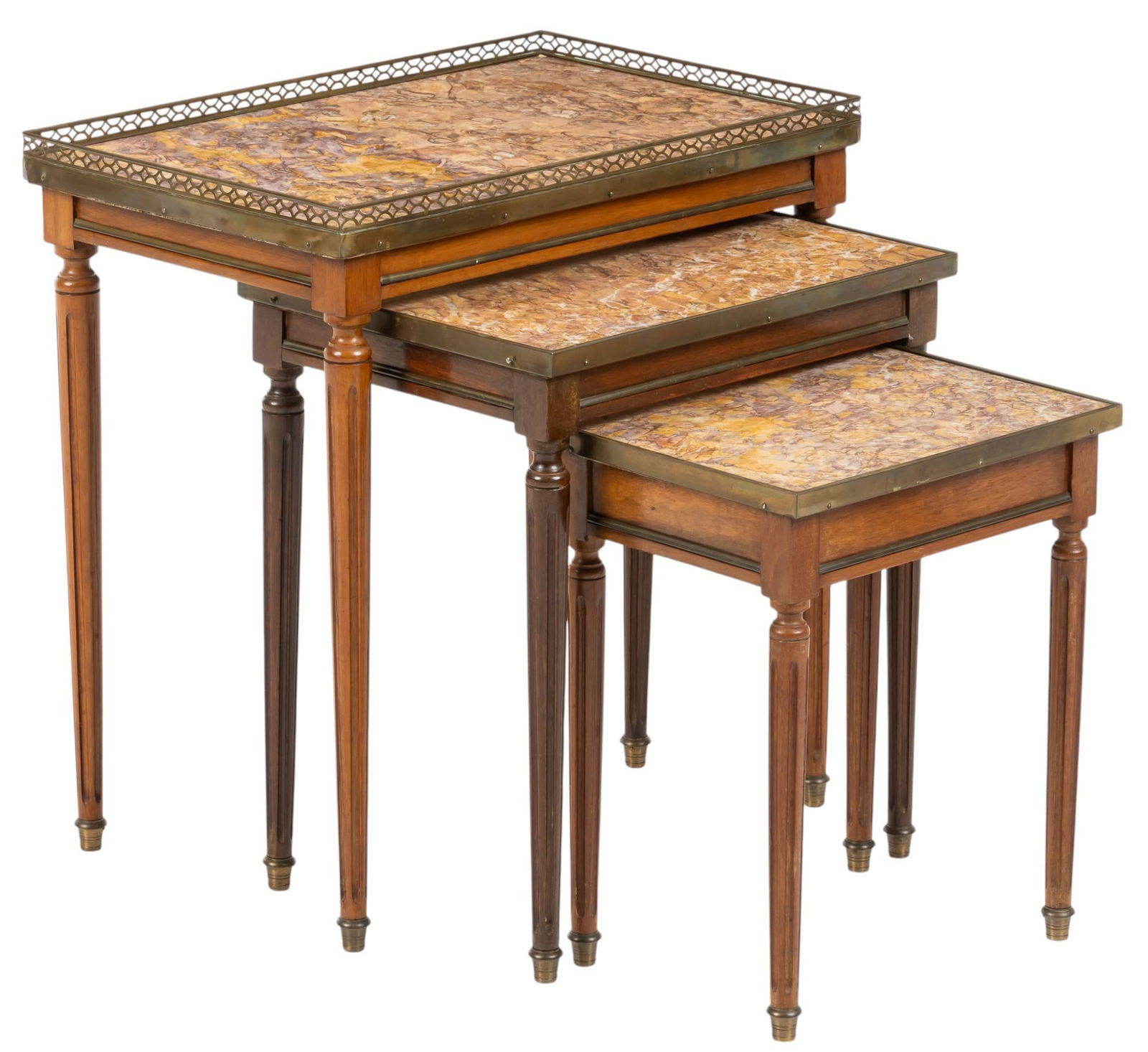 Set of (3) Louis XVI Style Nesting Tables (1 of 5)