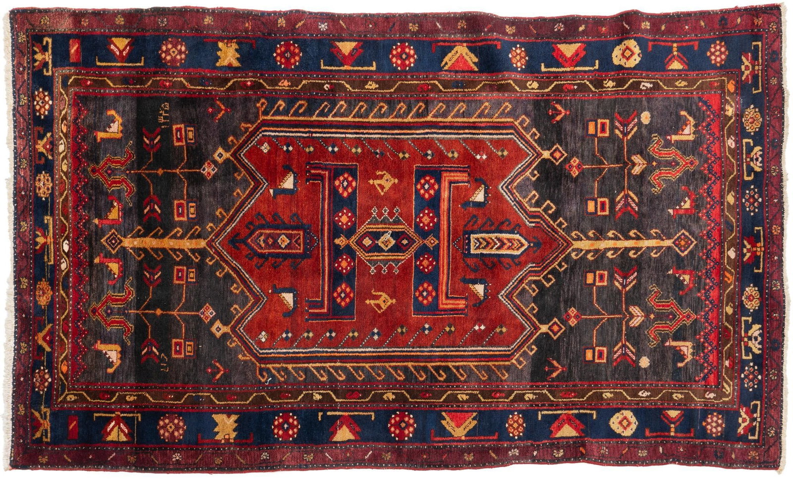 Handwoven Estate Rug, 9 ft. 3 in. x 5 ft. 2 in.: Handwoven estate rug 9 ft. 3 in. x 5 ft. 2 in. Provenance: Property from the collection of a San Antonio, Texas gentleman