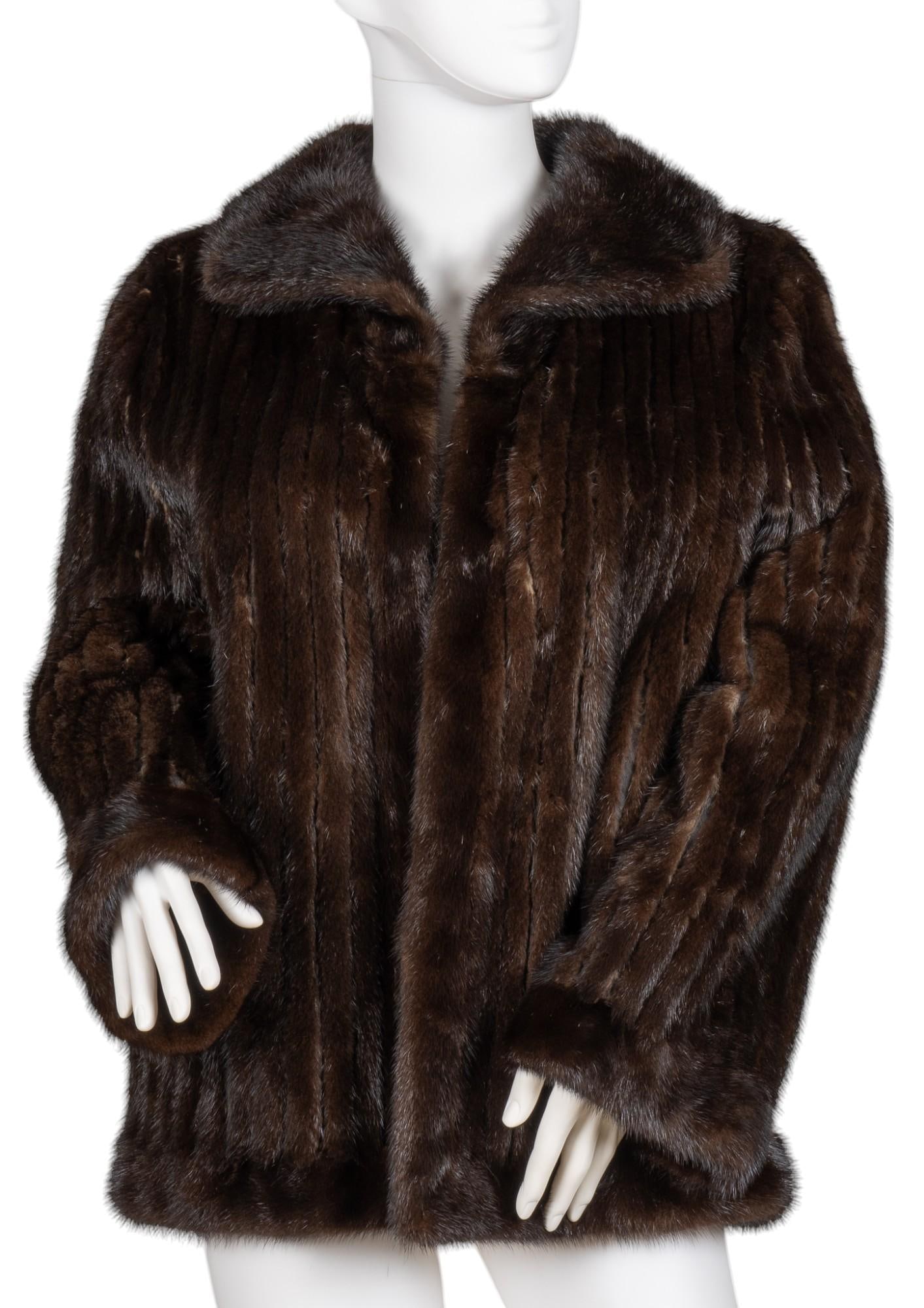Reversible Brown Mink Coat (1 of 6)