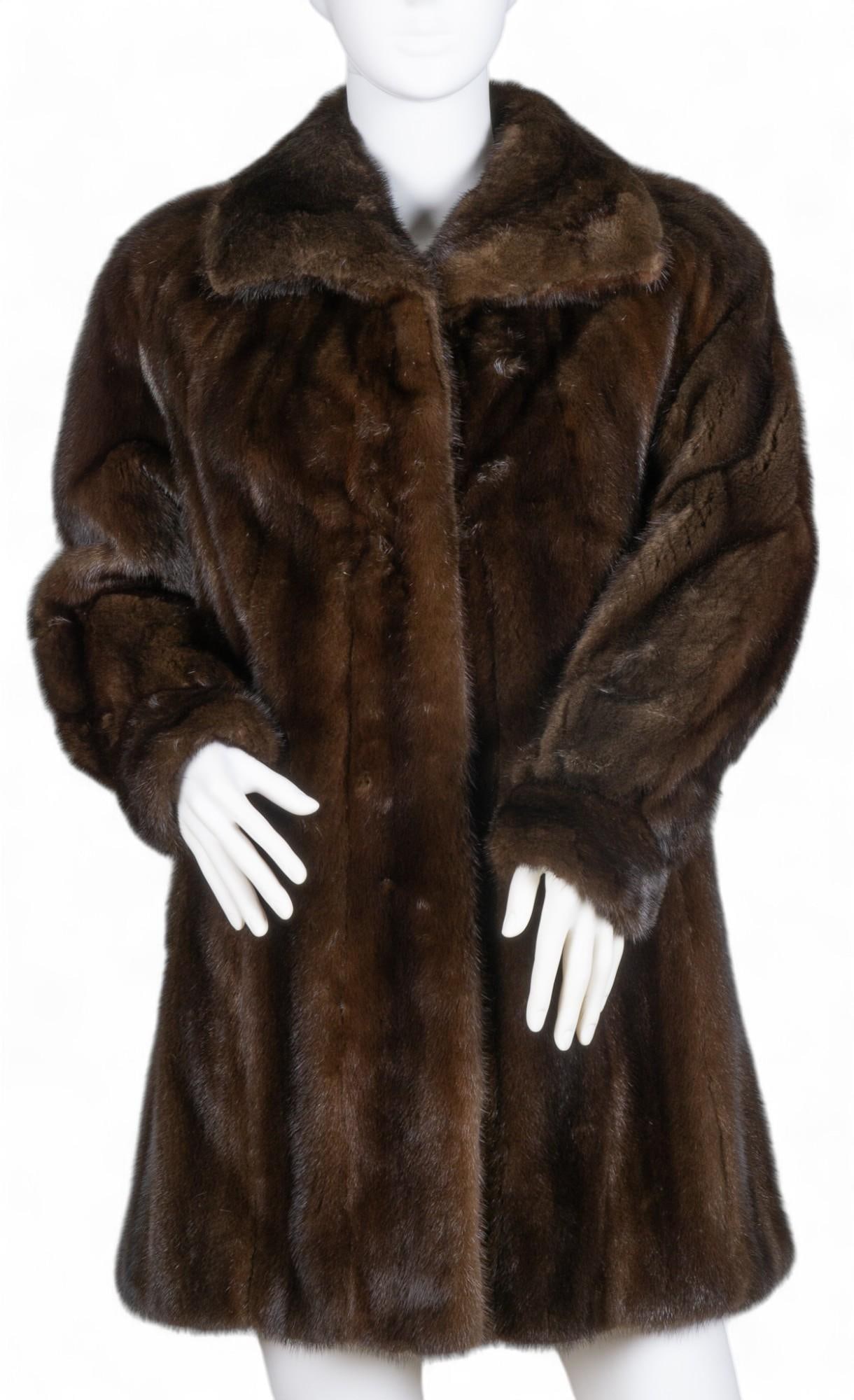 Sakowitz (Texas) Brown Mink Jacket (1 of 6)