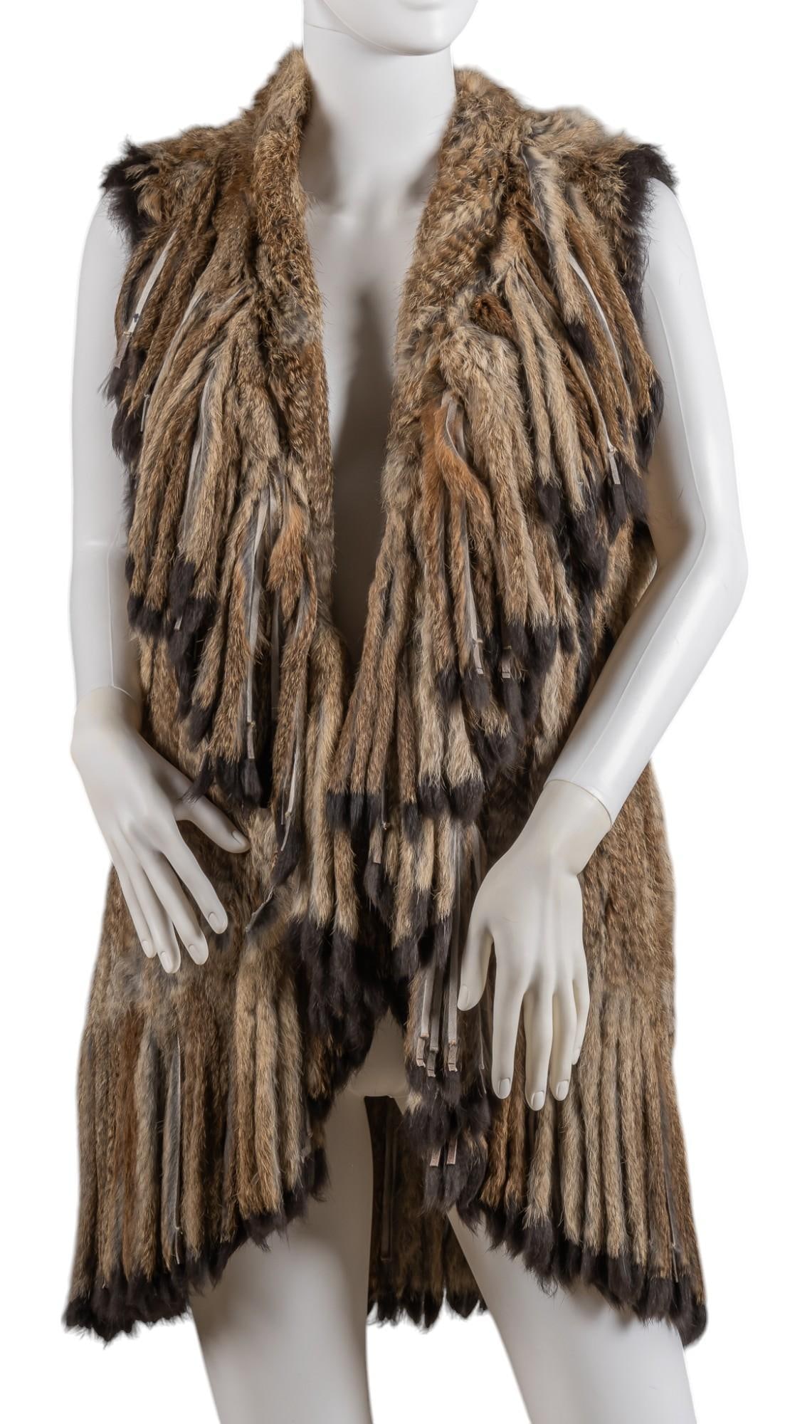 Alberto Makali (USA) Rabbit Fur Vest (1 of 5)