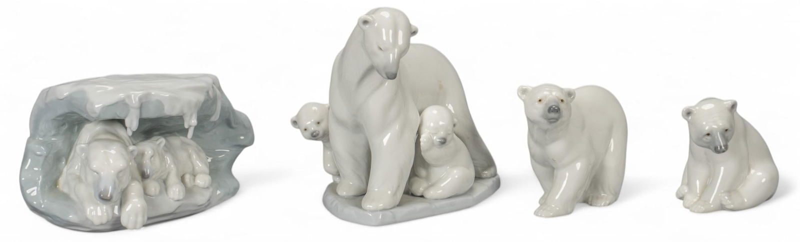 Collection of (4) Polar Bear Lladro (ES) Figurines (1 of 10)