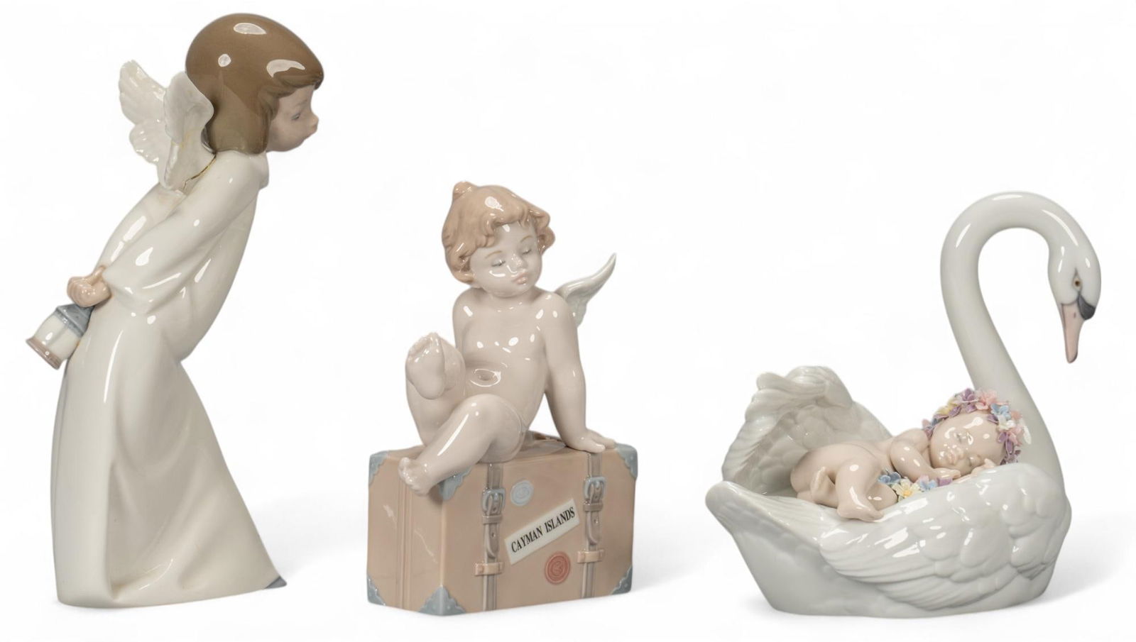 Collection of (3) Lladro (ES) Angel Figurines (1 of 9)