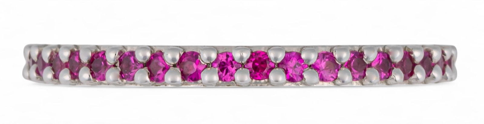 Gabriel & Co. 14K White Gold and Ruby Band (1 of 5)