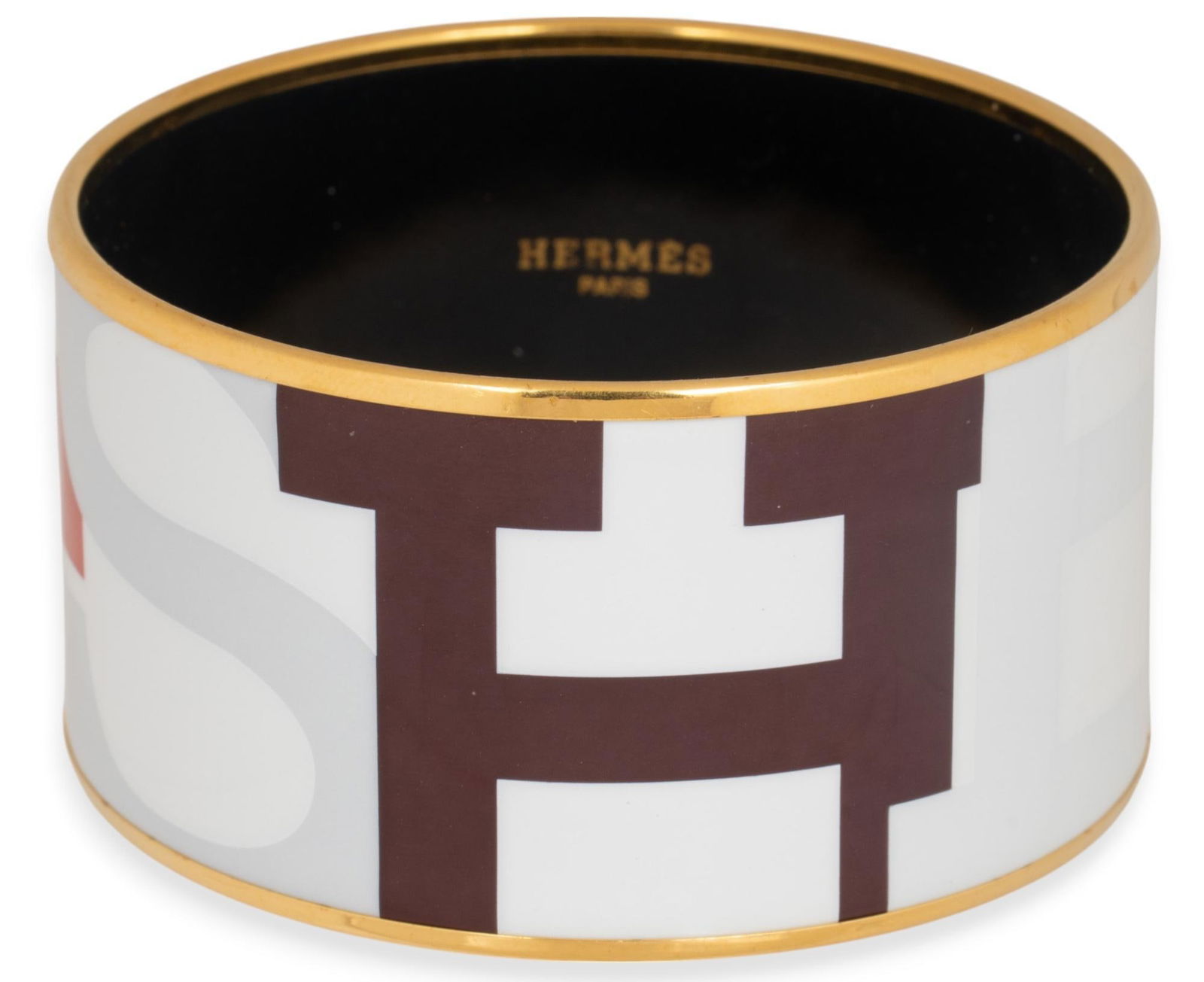 Hermes Paris Enamel Bangle Bracelet (1 of 8)