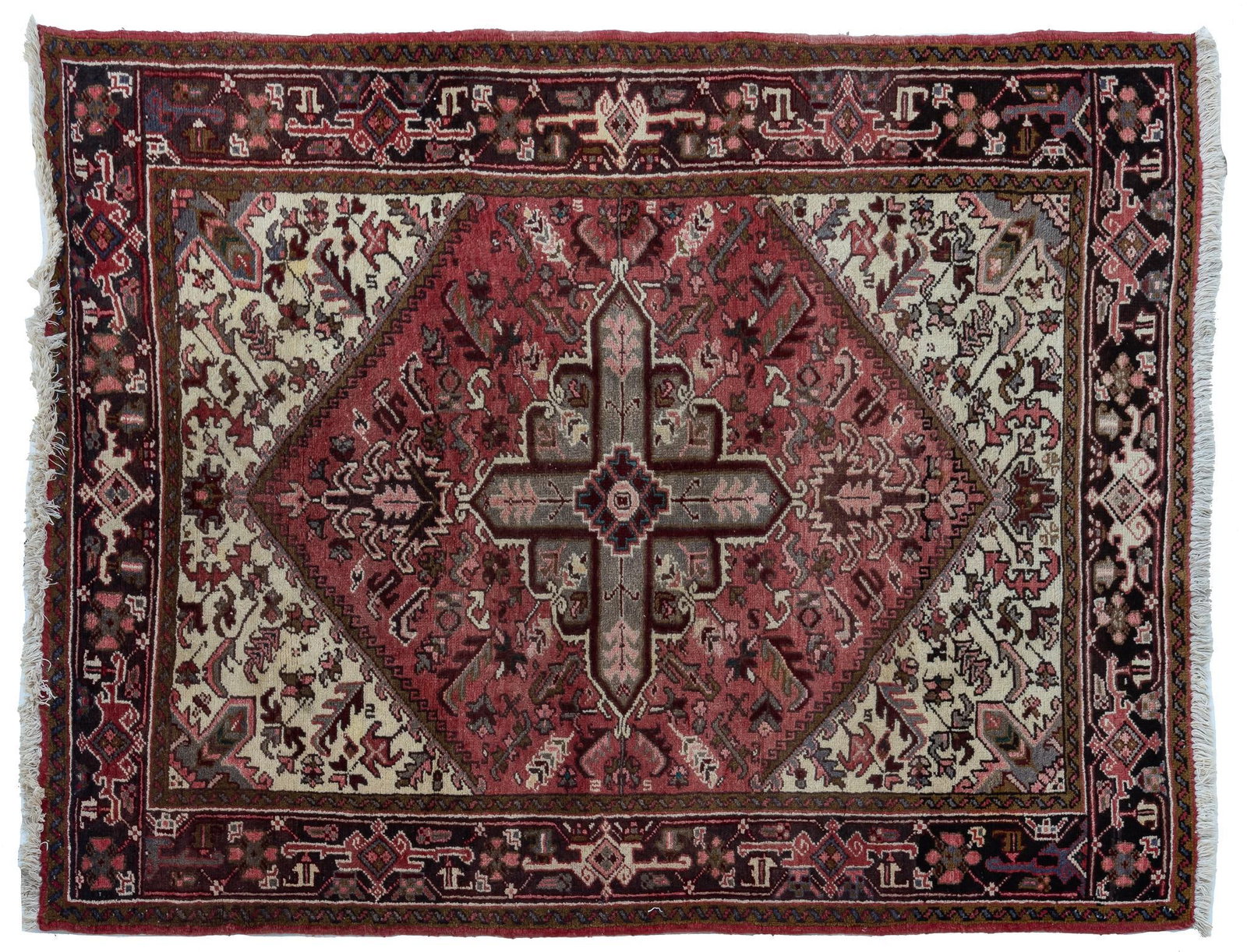 Handwoven Persian Estate Rug, 6 ft. 10 in. x 5 ft.: Handwoven Persian estate rug 6 ft. 10 in. x 5 ft.