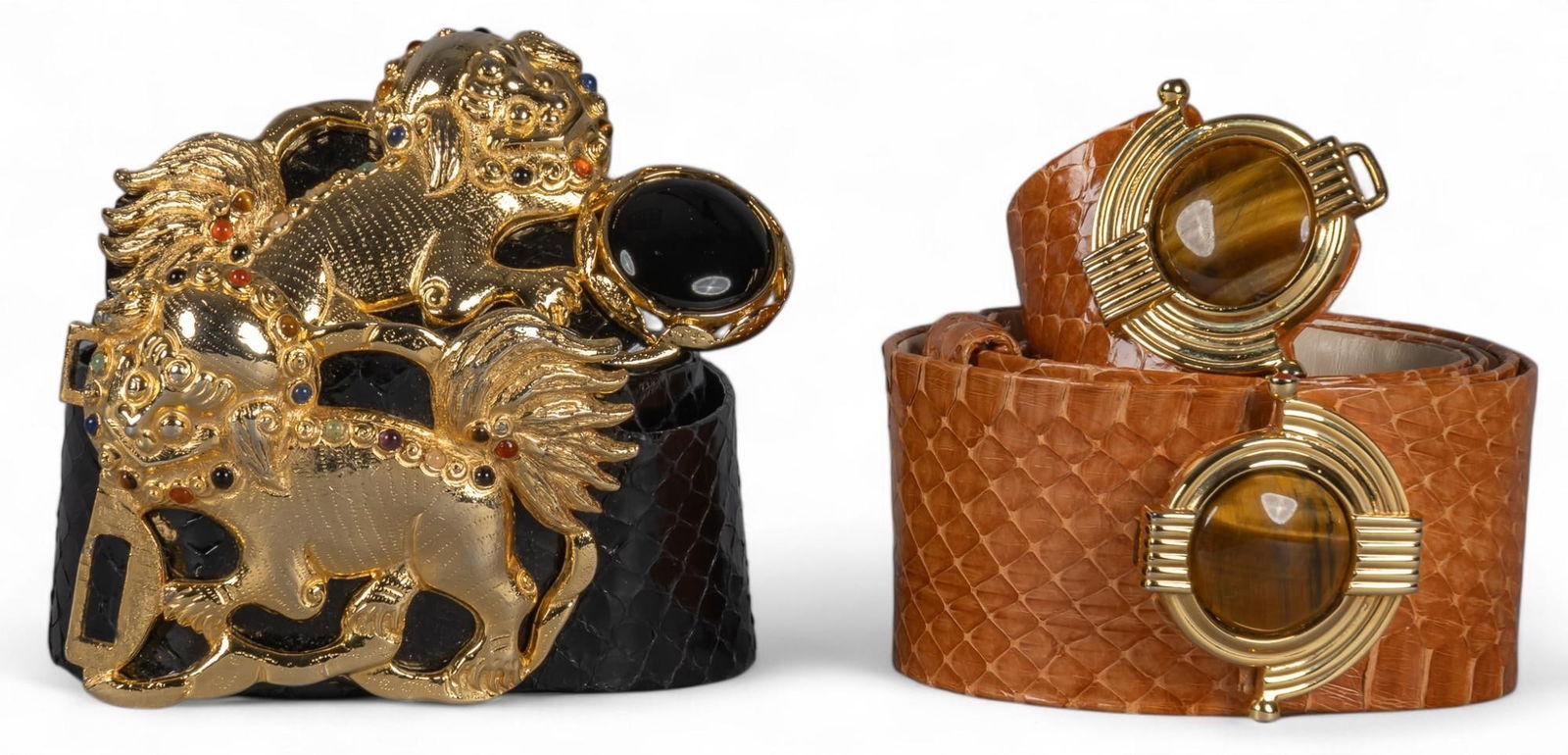 (2) Judith Lieber Alligator Leather Belts (1 of 13)