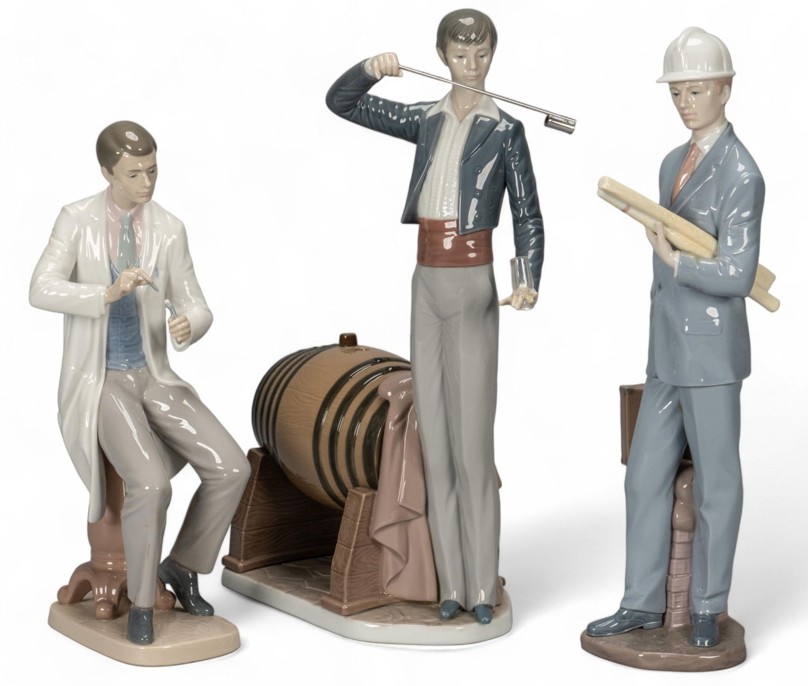 Collection of (3) Working Man Lladro (ES) Figurines (1 of 8)